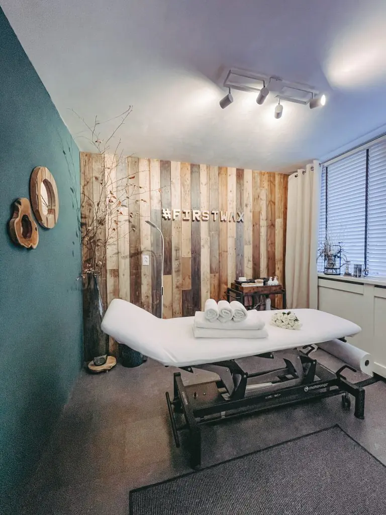 De privé behandelruimte van First Wax Studio in Beesd