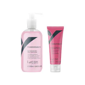 Hand & Body Lotion Pomegranate, groot en klein formaat