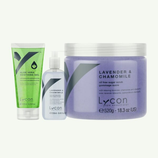 Laser hair removal aftercare set
